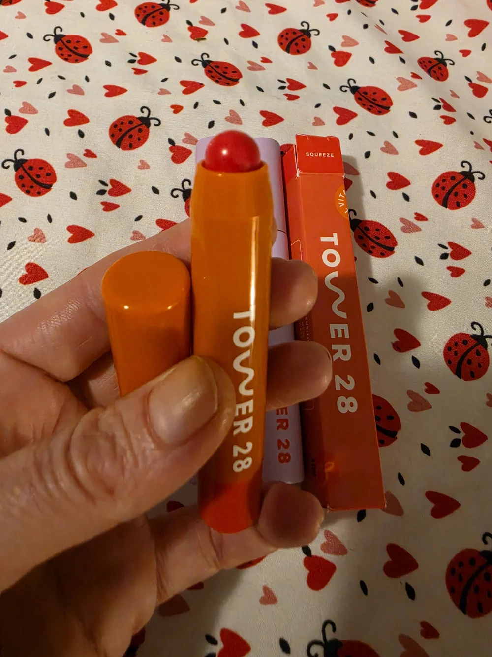 Lot of 3 Tower 28 Hydrating Lip Balm Squeeze and 2 Make Waves Mascara in Jet.